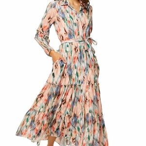 Misa Los Angeles Vibrant Long Sleeve Dress
